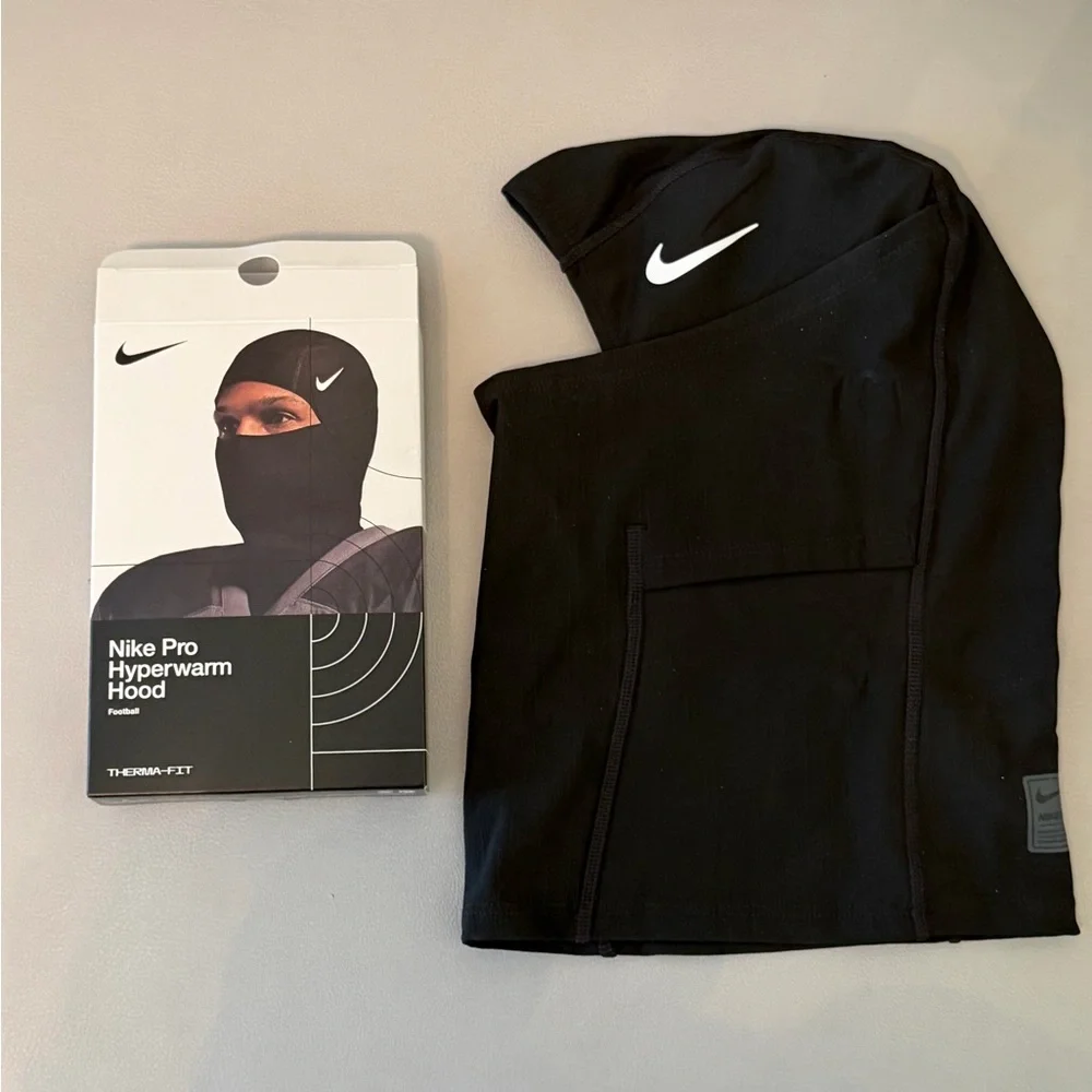 Nike Pro Therma-Fit Hyperwarm Hood Ski Mask Black Brand New